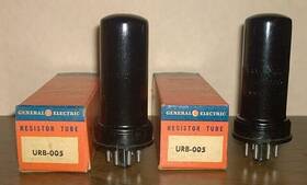 Urb-005 Ge Resistor Tubes - Lot Of 2 Nos Untested Vintage In Boxes