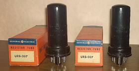 Urb-007 Ge Resistor Tubes - Lot Of 2 Nos Untested Vintage In Boxes