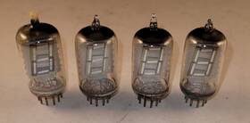 Y1938 Ge Low Voltage Display Tube - 7 Segment Set Of 4 Four