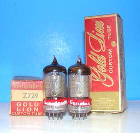 6267 Genalex Gold Lion Z729 Ef86 Nos Audio Radio Amplifier Vacuum Tubes 2 Valve