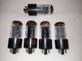 2x6v6gt General Electric Five 5 Tv7d/u Retest Gm&ma 2 Matched Pairs Ge 6v6gt/gta Tubes