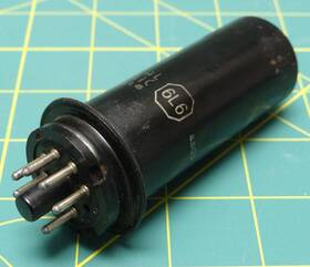 45c3 General Electric Vintage Metal Ge 6l6 Vacuum Tube Untested