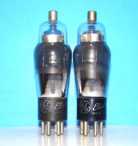 58-258 General Electric Type 58 Ge Radio Audio Amplifier Vintage Vacuum 2 Tubes Valves Tested St Shape