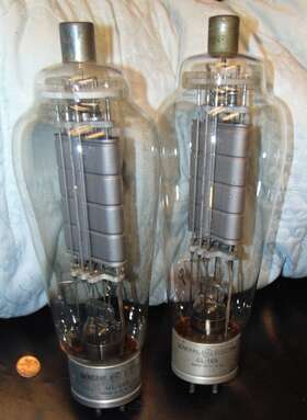 Gl-159 General Gl-169 Rare Match Pair Power Amplifier Tubes Electric Works Excel