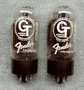 Gt-6l6ge Groove Tubes Matched Pair 6l6 Fender