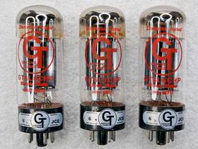 Gt6l6chp Groove Tubes Trio Distortion Rated Black Plate Test Good On Hickok 600a