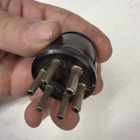 Hammond 86cp6 Amphenol 6 Pin Socket / Male Plug W Cover - Jukebox