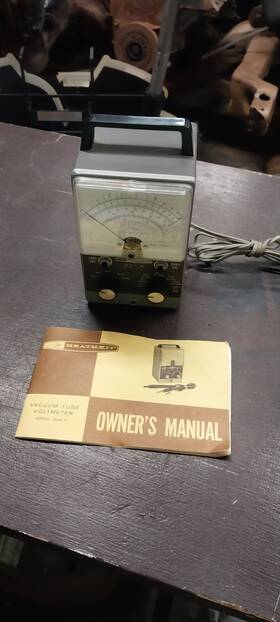 Imw-11 Heathkit Vacuum Tube Volt Meter Model With Manual Excellent Condition