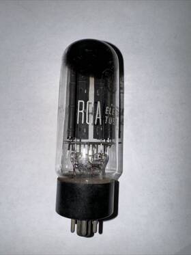 A669.c Hitachi 5u4gb Japan Rectifier Vacuum Tube Vintage Black Plates