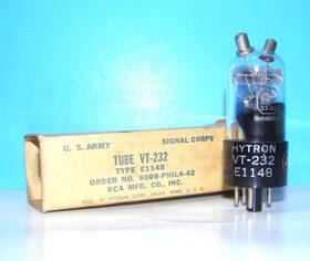 Vt-232 Hytron E1148 No Type Nos Amplifier Audio Radio Vintage Tube Valve Display