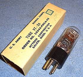 Wd-11 Hytron Vt-24 Aka 864 Triode For Vintage Radios - Rebased With Base