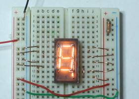 Ffd41 Iee Aurora Vintage Incandescent 7 Segment Digital Dislay X6