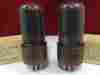 Jan-clrv-6v6gty Clrv 6v6gty Ge Nos Matched Pair Canada Smoked Brown Base Vacuum Tubes Tested