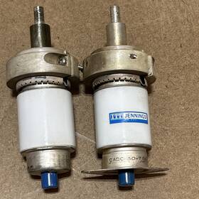 Jennings Cadc-30-7 Pair Cadc-30-7.5n779 Vacuum Variable Capacitors 1-nos 1-pulled
