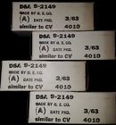5654-6ak6w Jg Ge Set Matched Date Code Nos Military Grade Tested