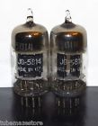 Jg-5814 - Test 1953 Black Rare Pair Nos Plates 12au7 Matched Ge Ecc82 Tubes