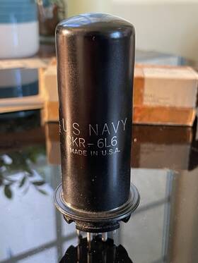 Ckr-6l6 Ken-rad Ckr-6l 1 Nos Nib Us Navy 6l6 Metal Vacuum Tube Usa - Hickok Tv7 Tested