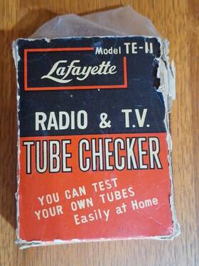 Te-11 Lafayette Vintage Model Radio And T.v. Tube Checker