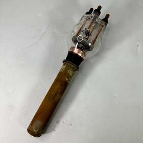 5606a Lepel 10 000 Watt Triode Water Cooled Electron Tube Vintage Untested