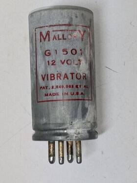 G1501 Mallory Cb Radio - 12-volt Vibrator