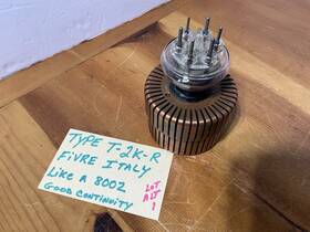 8002 Marconi Fivre T2kr Transmitting Tube Type Triode High Power Radio Frequency Italy