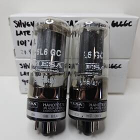 Str420 Mesa Matched Pair 6l6gc Tubes Test Very Strong And 4% Boogie