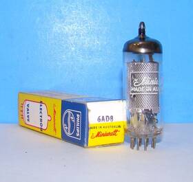 6ad8-ebf89 Miniwatt 6ad8 Mesh Plate Nos Radio Audio Amplifier Vacuum Tube Valve 6dc8 Ebf89