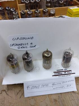 4-12au7 Mullard Tested. Rca Victor Westinghs