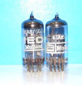 6ea8-6gh8a Mullard 6ea8 6gh8a Iec Radio Audio Amplifier Vacuum Tubes 2 Valves Gt Britain