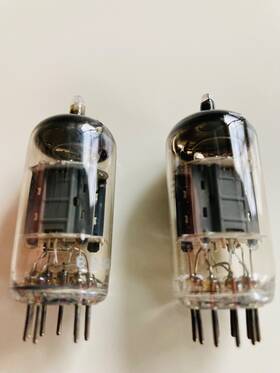 Ecc83 Mullard B3f4 2 12ax7 O-getter Unsure Of Description