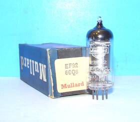 Ef92-6cq6 Mullard Ef92 6cq6 Nos Radio Amplifier Audio Vacuum Tube Valve Tested Britain