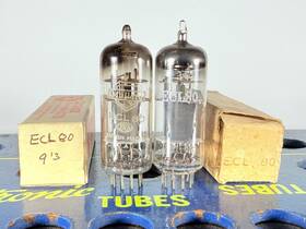 Mullard Ln152 Lot Of 2 Tube And Philips Ecl80 6ab8 Tested Good