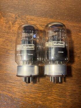 Tv7-du Mullard Pair Of Vintage Kt88 Vacuum Tubes Tested Nos Range Readings