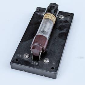 Rac-3 Myers 1920 Radio Audion Co E B Vacuum Tube And Socket Amp Antique Wireless