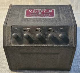 3580 National Vintage Velvet-b Tube Tester / Power Unit Type Pre-war