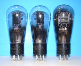 46-246 National Union Type Nu 46 Radio Audio Amplifier Vintage Vacuum 3 Tubes Valves Globe 246 346