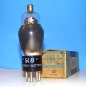 6a7-6a7g National Union Type 6a7 Nu Nos Amplifier Electron Audio Radio Vacuum Tube Valve St Shape 6a7g