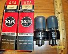 6sa7gt Nos Strong Tubes 2 Rca Black Matched Glass Getter Plate