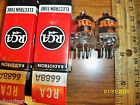 6688a Nos Black Getter Plate 2 Rca Tubes Strong