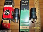 6sb7y Nos Sylvania Black Metal Tubes Strong 1 Rca 2 -