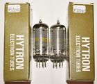 6au6wa Pair Cbs-hytron Plate Nib Vacuum 6136 Matched Date Usa Gray Nos Tubes