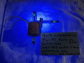Pl-191 Penta Labs Uranium Glass Switch Tube Relay In Good Continuity Rare