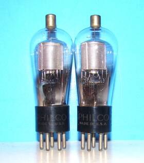 236-36 Philco No Type 36 Radio Audio Amplifier Vacuum 2 Tubes Valves Globe Shape 236