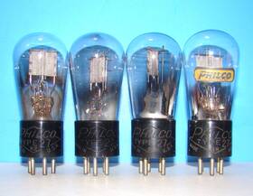 327-27 Philco Type 27 Radio Audio Amplifier Vacuum 4 Tubes Valves Globe Shape 227 327