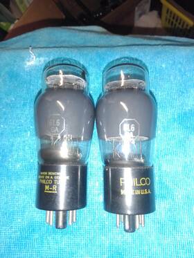 6l6ga Philco 8l6ga 2 / Sylvania Audio Power Amplifier Tubes - Matched Pair