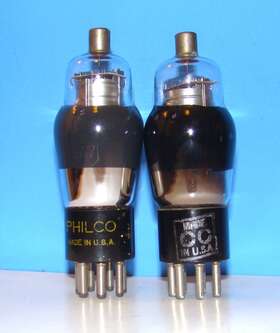 2a7g Philco And Co No Type Radio Audio Amplifier Vacuum 2 Tubes Valve Tested St Shape 2a7