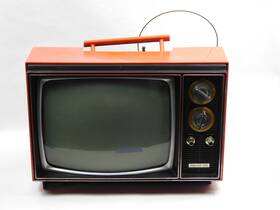 B416ftg Philco Ford Vintage Red Vacuum Tube Television Tv Set Read Description