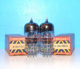 X-155 Philco 6bz8 Nos Radio Audio Amplifier Vacuum Tubes 2 Valves Tested 6bc8