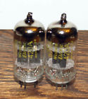 5755 Plates Pair Western Nos Black Electric 3 Tubes Matched 420a