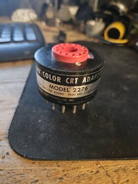 227690 Pomona 2276 Vintage Model Degree Color Crt Adapter Television
